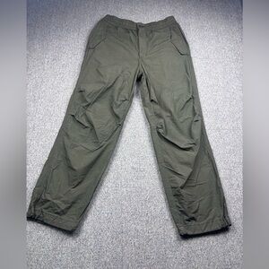 Uniqlo Women's Olive Green Wide Leg Cargo Pants Size S